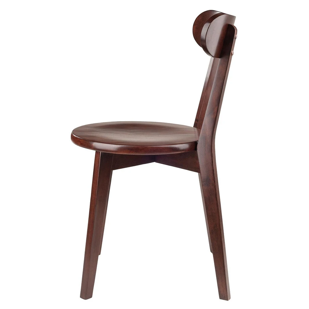 Winsome Pauline 5-Pc Set Table with Chairs, Walnut Finish