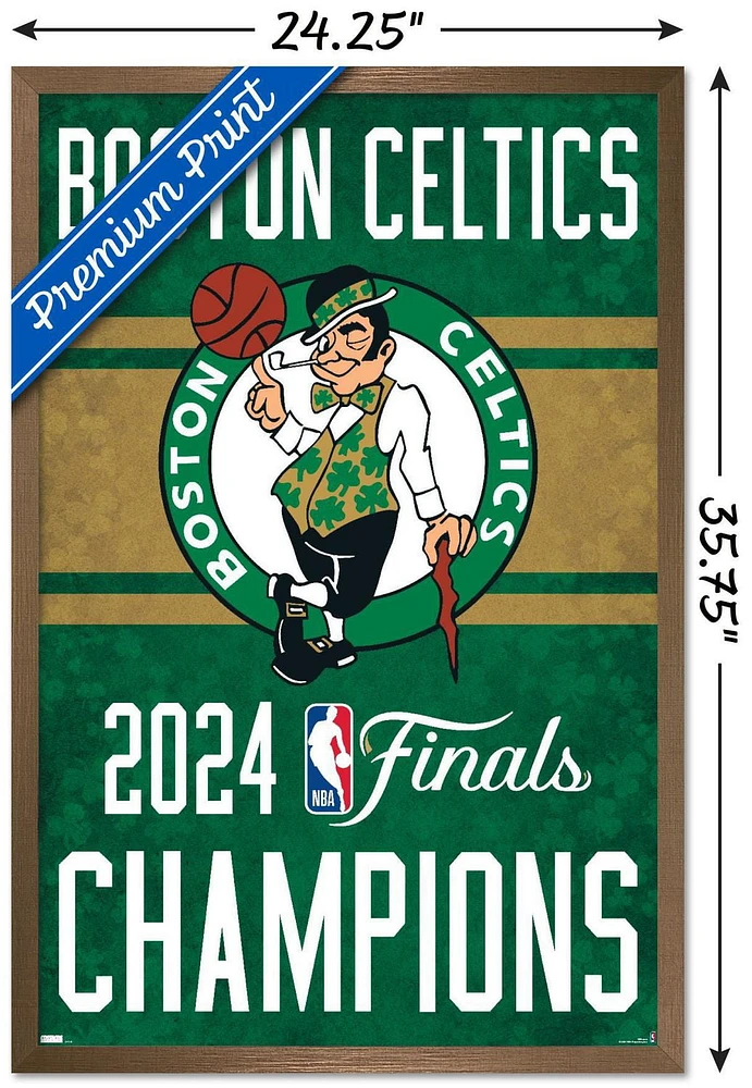 NBA Boston Celtics - 2024 NBA Finals Team Logo Wall Poster