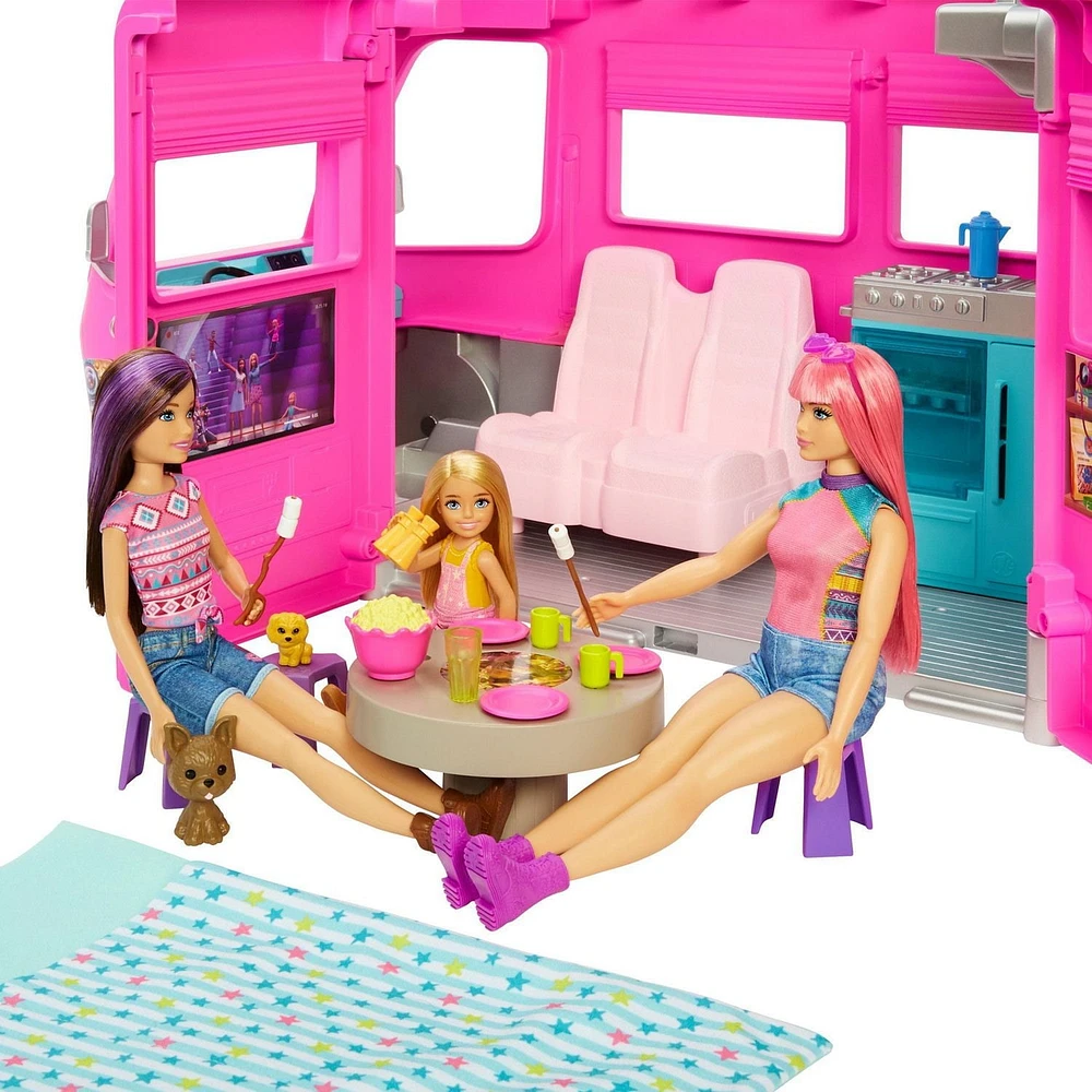Barbie – Coffret de jeu – AUTOCARAVANE DE RÊVE Âges 3+