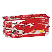 Yoplait Creamy 1% Smooth Traditional Yogurt Cups, Variety Pack with Real Fruit Puree, 100 g, 16 ct, 16 x 100 g