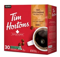 Tim Hortons 100% Colombian Dark Medium Roast Coffee, Keurig K-Cup 30ct Pods