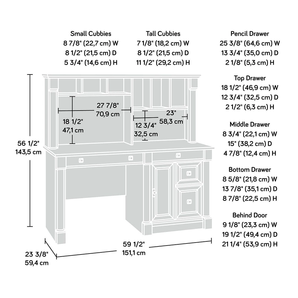 Sauder La Collection Palladia® Bureau