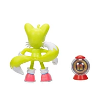 SONIC Figures 4 pouces avec accessoires – Tails boîte à objet avec super anneau