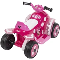 Minnie de Disney, jouet porteur, 6 volts, Quad pour les filles par Huffy, Rose
