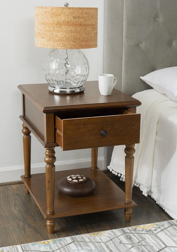 Table d'appoint Rivera, Noisette