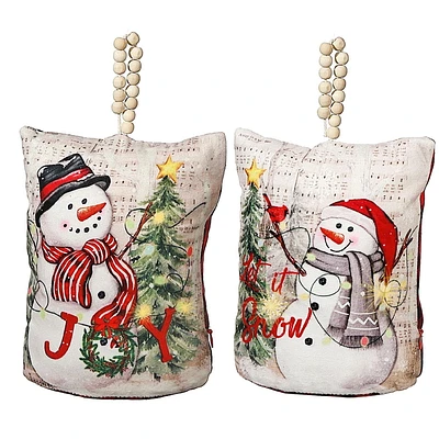 Butoir De Porte Led Bonhomme De Neige - Ensemble De 2