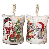 Butoir De Porte Led Bonhomme De Neige - Ensemble De 2