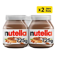 NUTELLA® Hazelnut Spread with Cocoa for Breakfast, 2 Pack, 725g x 2