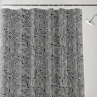 Rideau de douche décoratif imperméable en PEVA recyclé Mainstays