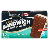 Chapman's Caramel Saucy Spots Ice Cream Super Sandwich