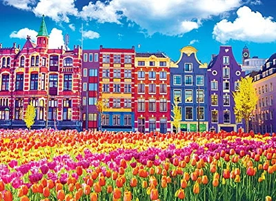 Puzzle Kodak 1000pc - Tulipes à Amsterdam