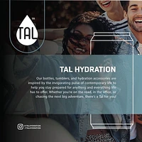 TAL Stainless Steel Tall Boy Tumbler 18 fl oz, Black, Water Bottle
