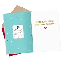 Carte Hallmark avec vidéo à personnaliser pour un époux, une épouse, un copain, une copine – Saint-Valentin ou anniversaire (Beurre d'arachides et gelée, enregistrez votre propre message vidéo)