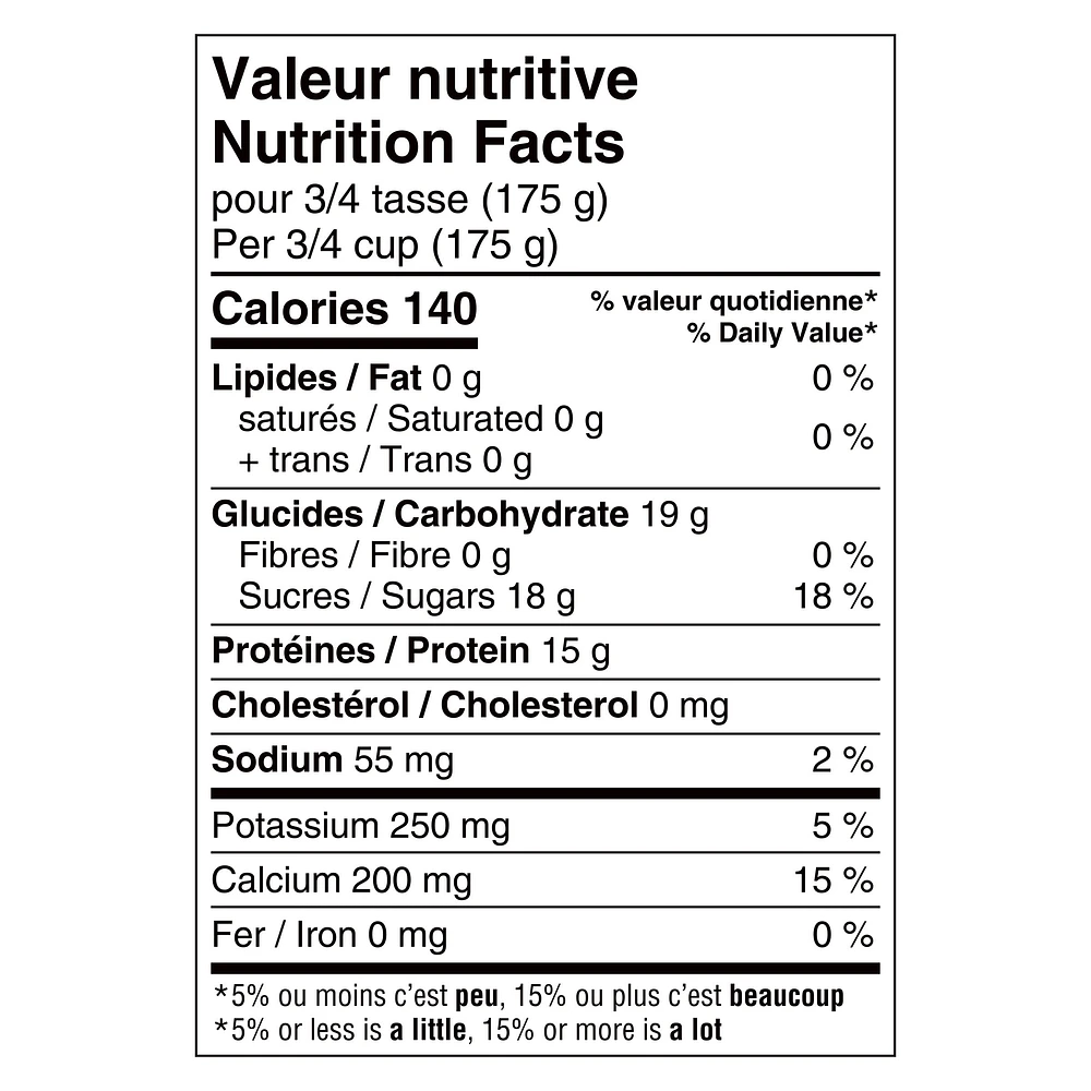 Liberté Greek 0% Lactose Free Yogurt, Vanilla, High Protein, 1 kg, 750 g