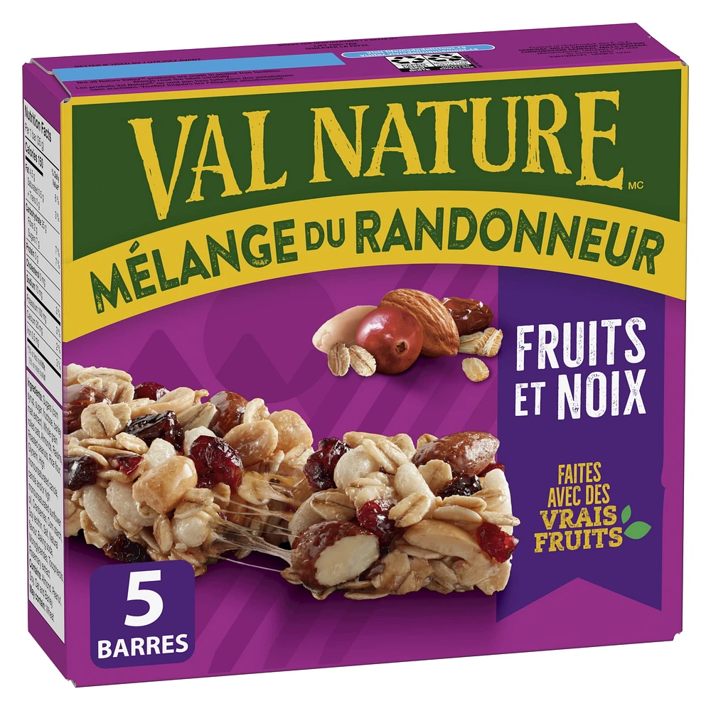 Nature Valley Chewy Trail Mix Granola Bars, Fruit and Nut, 5 ct, 5 bars x 35 g, 175 g