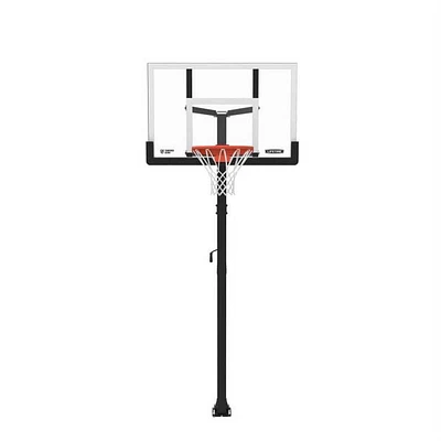 Système de basket-ball boulonné à réglage par manivelle en verre trempé de 50 pouces à vie