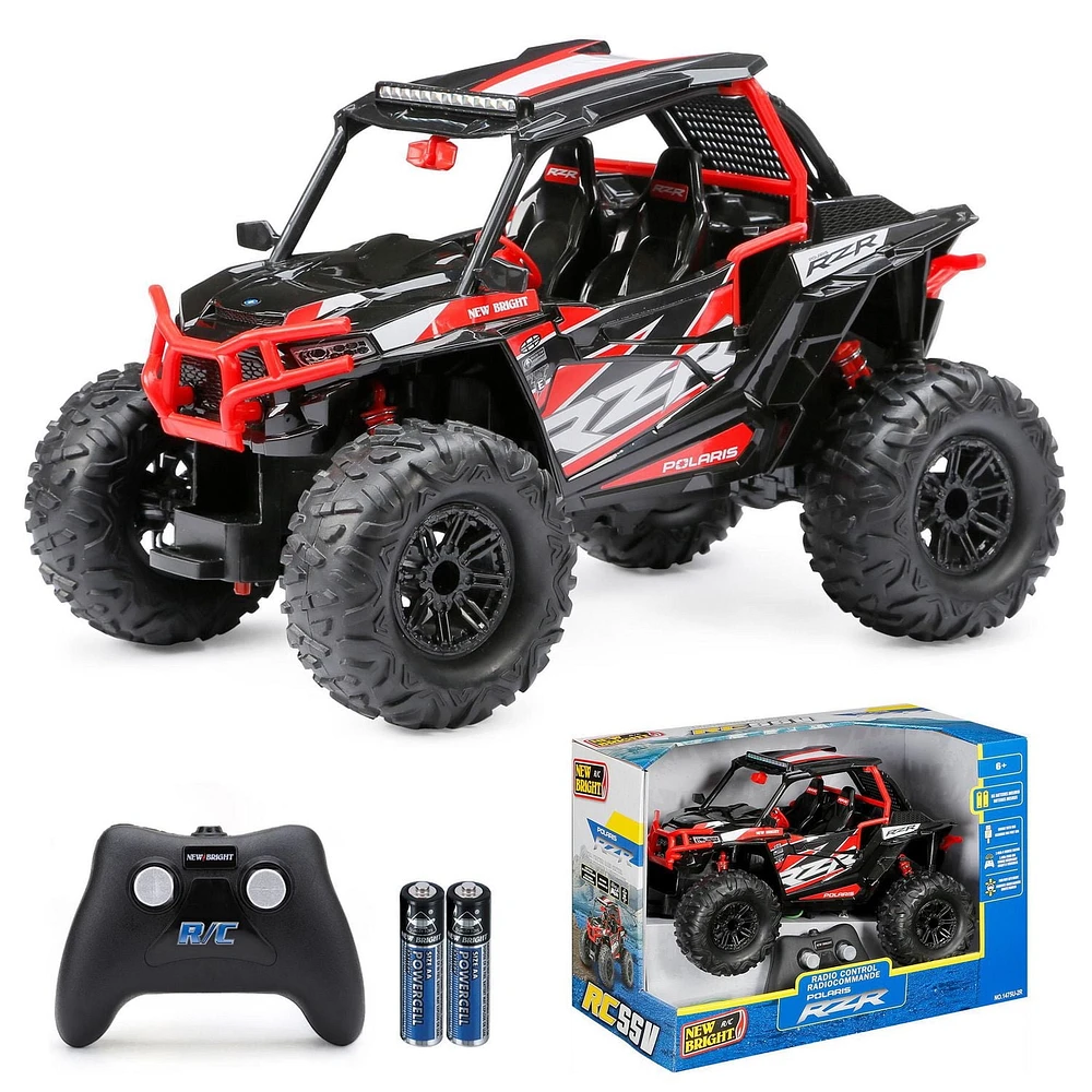New Bright RC 1:14 Scale Remote Control 2020 Polaris RZR 2.4GHz USB - Red