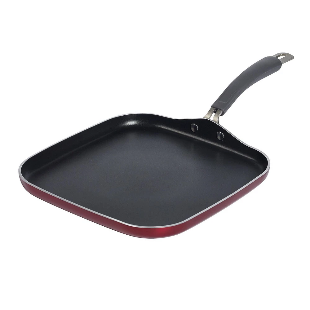 12" Epicurious Aluminium Carré Griddle Rouge