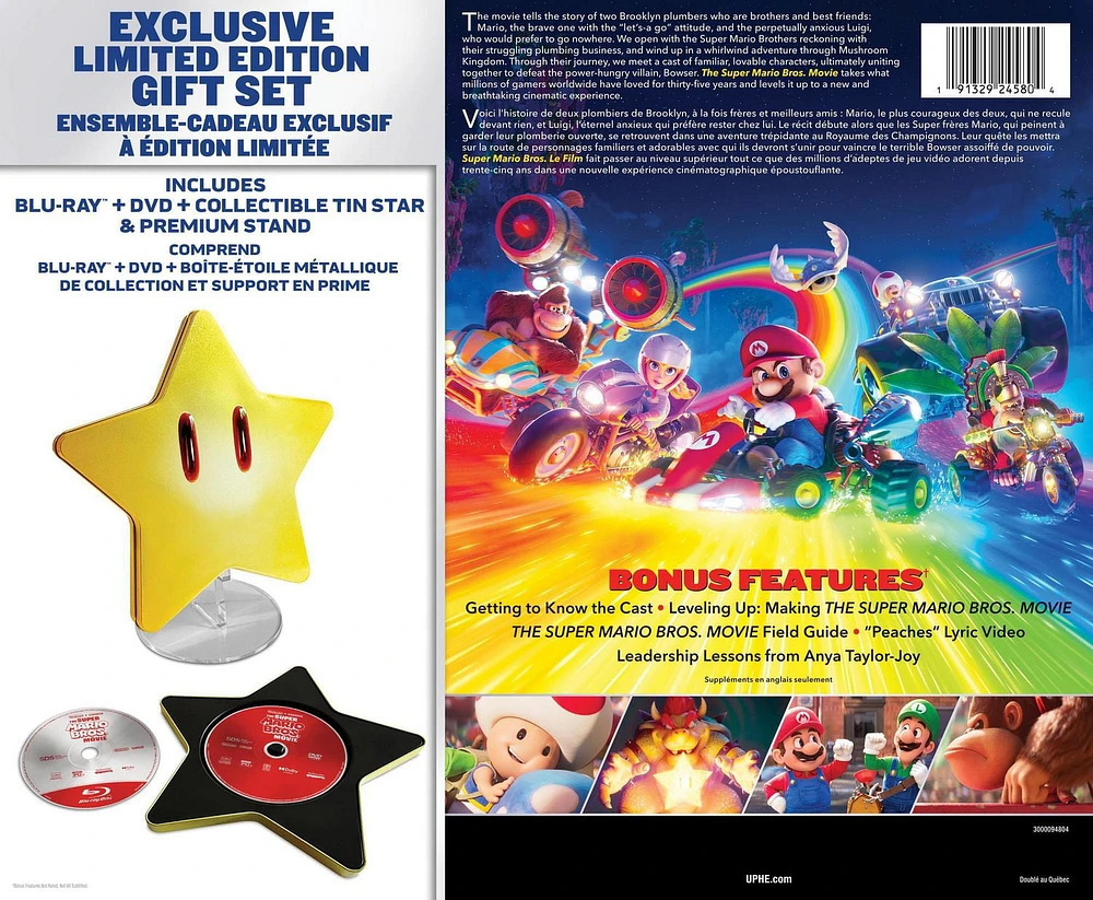 The Super Mario Bros Movie - Walmart Exclusive Limited Edition Gift Set (Blu-Ray + DVD)