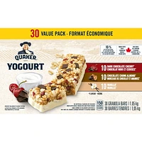 Quaker Yogourt Granola Bars, 30 ct, Value Pack, 1.05 kg