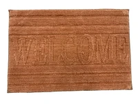 Naples Collection Microfiber Bathmat – 20 Inch x 30 Inch, Brown, Soft and Absorbent Bathroom Rug