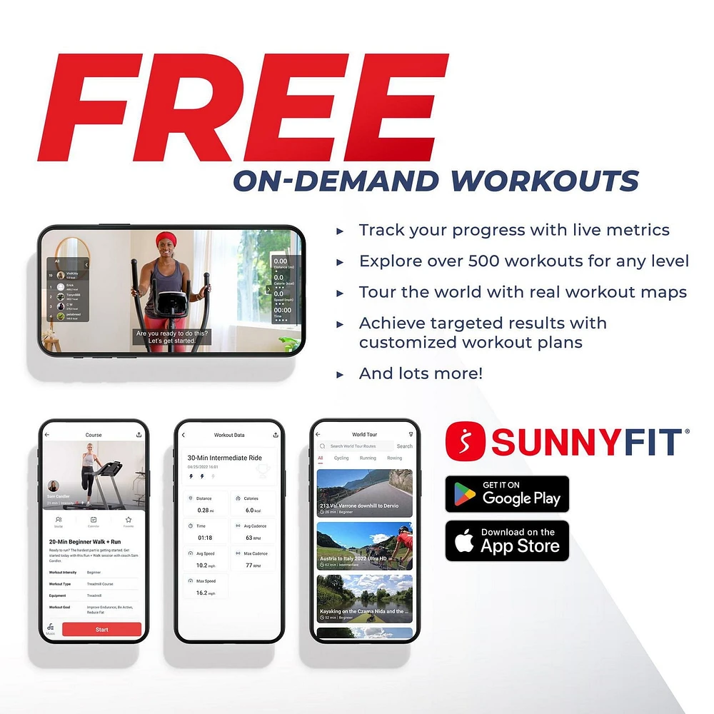 Sunny Health & Fitness Compact Performance Recumbent Bike with Dual Motion Arm Exercisers, Quick Adjust Seat & Exclusive SunnyFit App Enhanced Bluetooth Connectivity