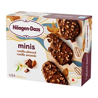 Barres de crème glacée HÄAGEN-DAZS® Miniatures Vanille amande 4 x 55 ml 4x55 ml