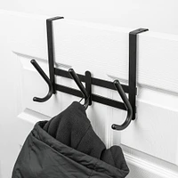 Era Barre à 3 crochets Zeus pour dessus de porte noir, 10.24 x 8.74po 10,24 x 8,74 po