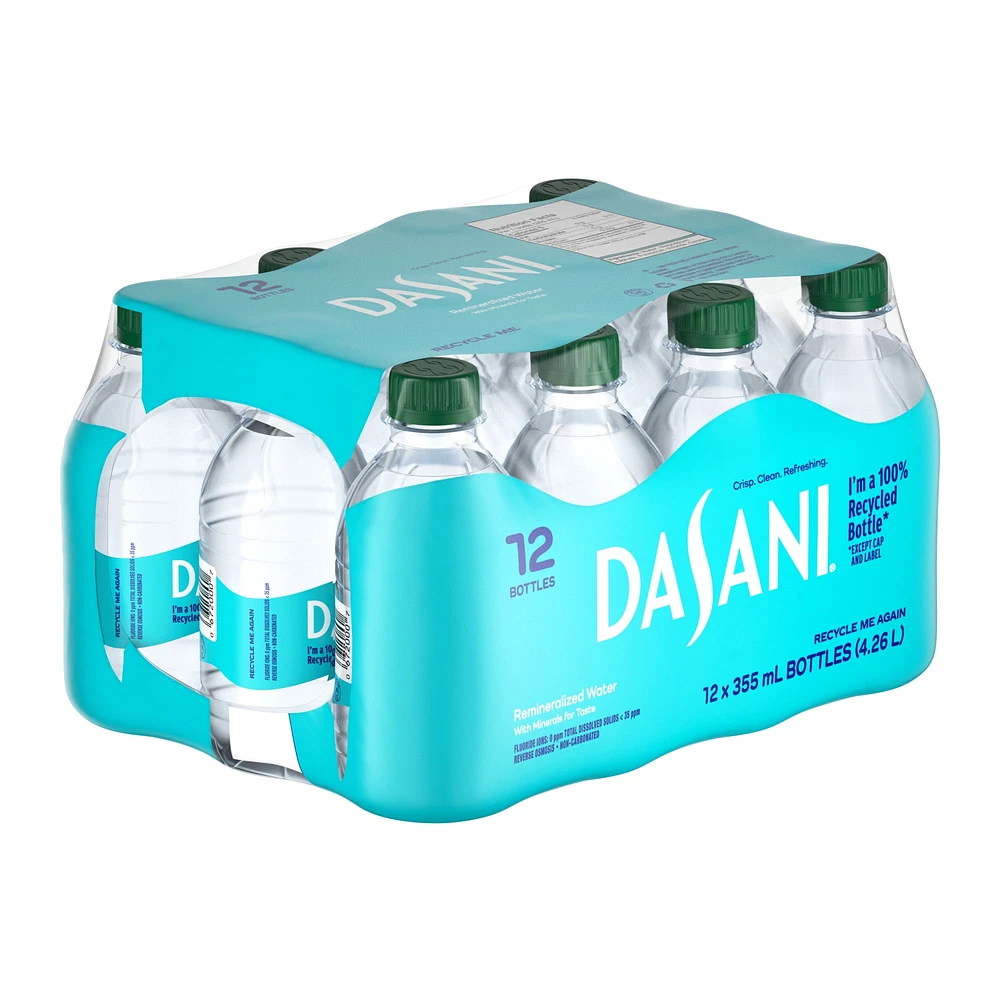 Dasani Water Bottles, 355 mL, 12 Pack, 355 mL