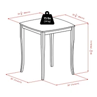 Inglewood table à manger avec tabourets, produit 94360