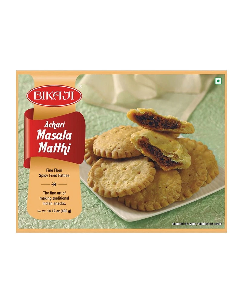 Bikaji Achari Masala Matthi Fine Flour Spicy Fried Patties