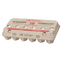 Fermes Burnbrae 18 Extra Gros Oeufs Blanc 18 oeufs / carton