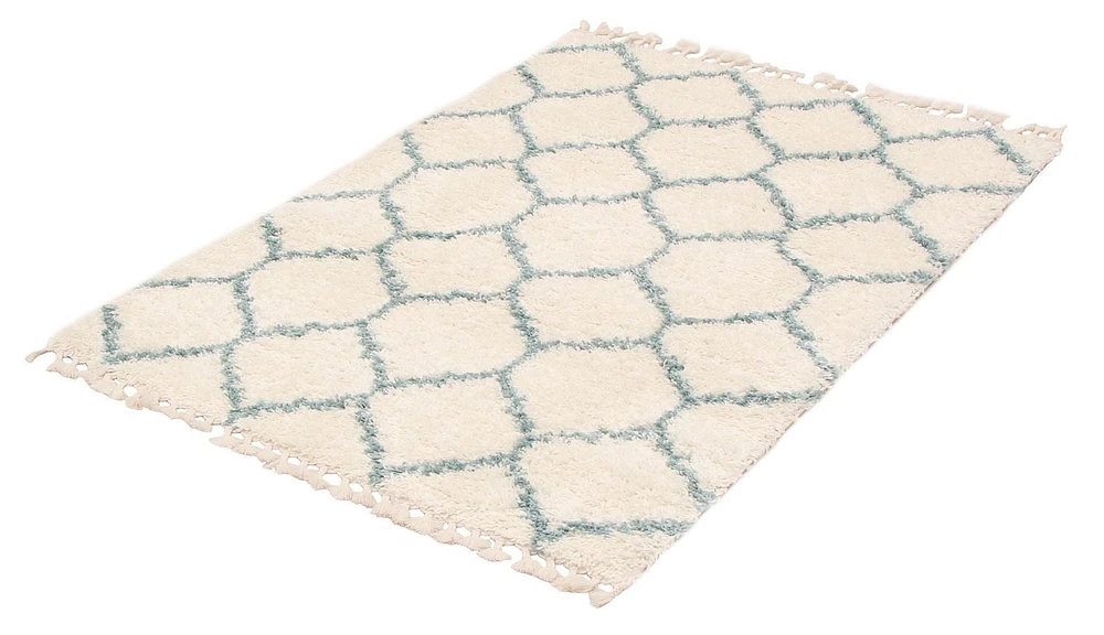 Tapis ECARPET Super Doux pour le Salon et la Chambre Grammercy Trellis Ivoire