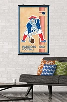 NFL New England Patriots - Retro Logo 14 Wall Poster, 14.725" x 22.375"