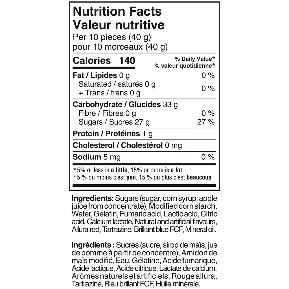 STARBURST, Sour Gummy Candy, Sharing Bag, 142g, SB GUMMIES SOUR 142G