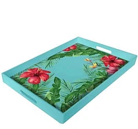 Hometrends, Plateau décoratif tropical, 19x14x1,77 inch, 1 pièce