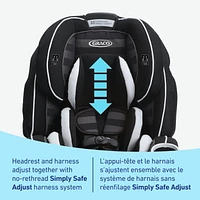 Siège d'auto 4-en-un convertible 4Ever de Graco - Polyvalent, confortable et sûr pour les bébés jusqu'aux préadolescents, 1,8 à 54 kg (4 à 120 lb) Rockweave