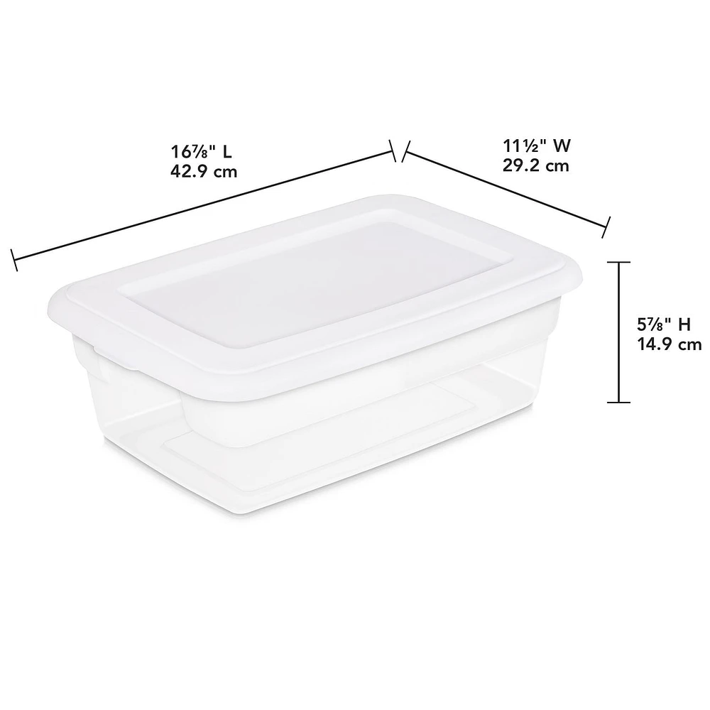 Sterilite Set Of (2) 11.4  Liter Boxes