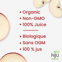 Kiju Organic 100% Pure Apple Juice Boxes, 4 x 200 ML