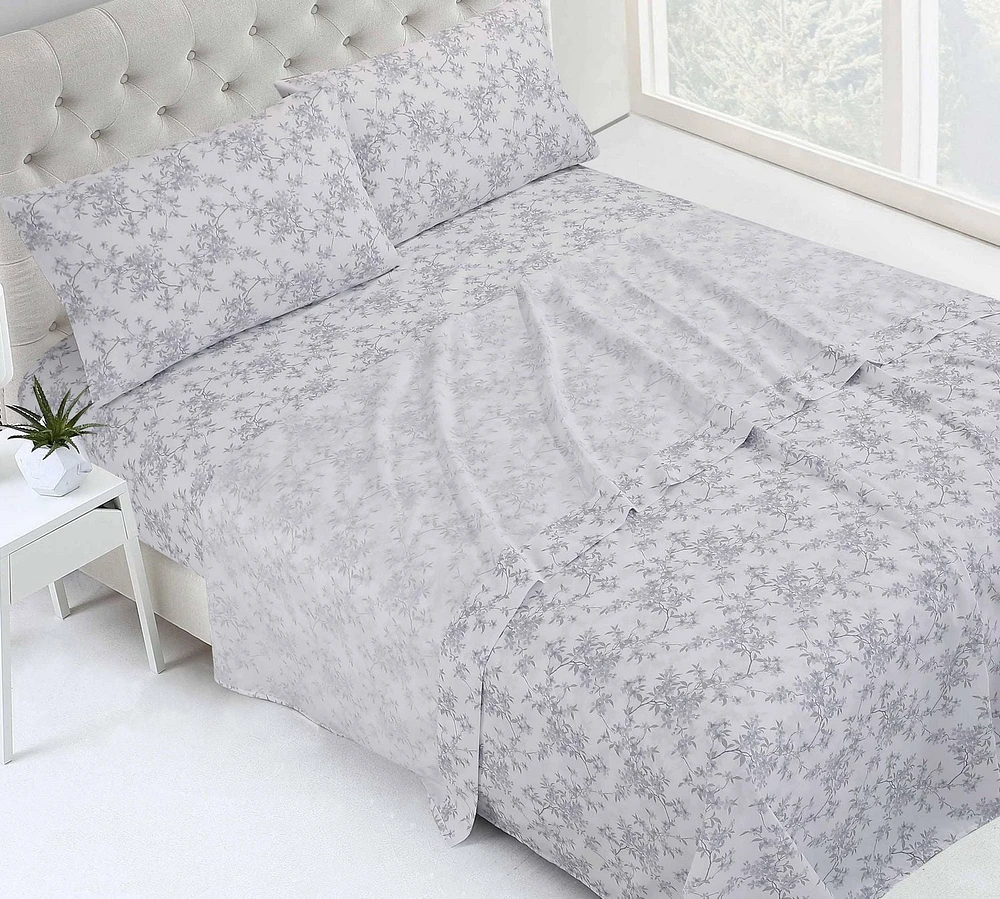 Ensemble de draps en microfibre imprimé de haute qualité 4 pièces