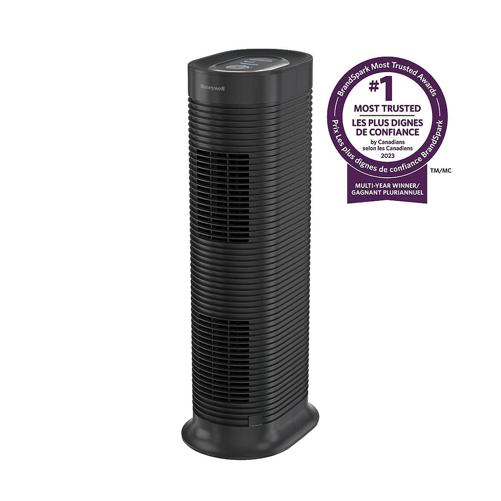 Éliminateur d'allergènes tower à véritables filtre HEPA Honeywell HPA160C Pièce moyenne-grande