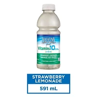 Aquafina Plus+ Vitamins Strawberry Lemonade  Vitamin Enhanced Water , 591mL Bottle