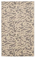 Tapis Capri Sasha gris clair & os de 6 pi 5 po x 9 pi 3 po