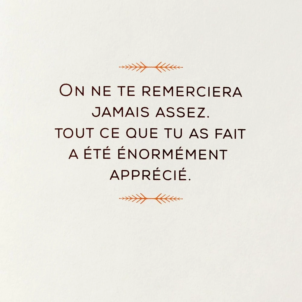 Hallmark Thank You Card (Mille Mercis)