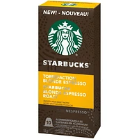 Starbucks® by Nespresso® Blonde Espresso Roast Coffee Capsules, 10 Nespresso Coffee Pods