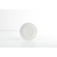 Gibson Home Noble Court 16 Piece Dinnerware Set, White, Rim Shape