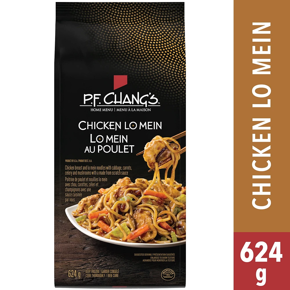 Lo Mein au poulet P.F. Chang’s MENU À LA MAISONMC - Surgelé et prêt en quelques minutes - Sans colorants, arômes, ni agents de conservation artificiels POELE POU LO MEIN