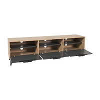 Meuble télé Cole Modern de 71 po de long avec armoire de rangement