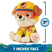 PAW Patrol Jungle Pups, Peluche Zuma de 20,3 cm, animal en peluche pour les garçons et les filles à partir de 3 ans