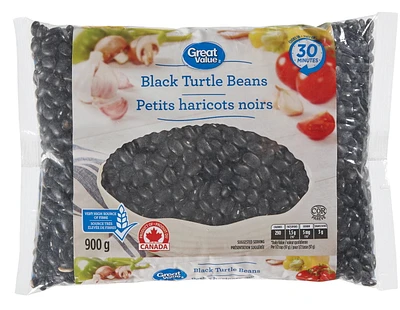 Great Value Black Turtle Beans, 900 g